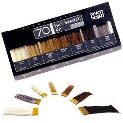 Pasemka do koloryzacji Hair Swatch 70 sztuk 7 poziomów koloryzacji PIVOT POINT